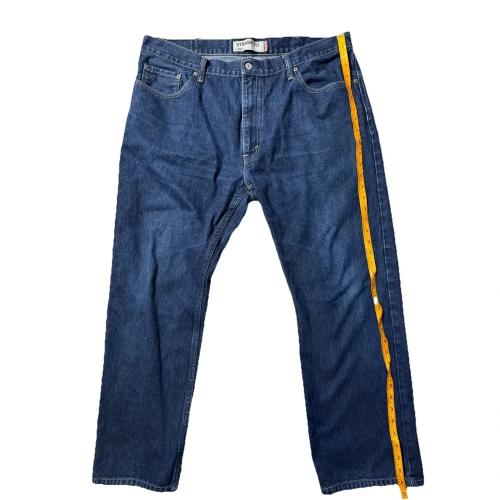 Levi's 505 Straight Fit Jeans Men's W40 L30 Dark Wash Denim Classic‎ USA Style